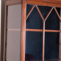 Mahogany Astral Glazed Wall Display Cupboard c 1910