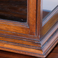 Mahogany Astral Glazed Wall Display Cupboard c 1910