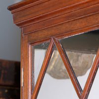 Mahogany Astral Glazed Wall Display Cupboard c 1910