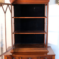 Mahogany Astral Glazed Edwardian Wall Display Cupboard Circa 1910
