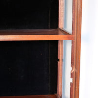 Mahogany Astral Glazed Edwardian Wall Display Cupboard Circa 1910