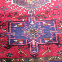 Vintage Middle Eastern Wool Vibrant Hall Runner