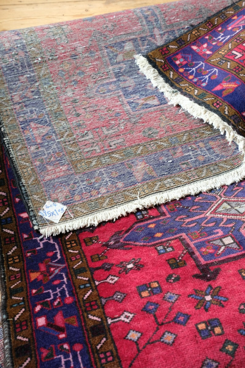 Vintage Middle Eastern Wool Vibrant Hall Runner