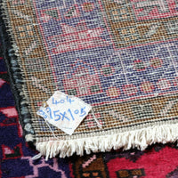 Vintage Middle Eastern Wool Vibrant Hall Runner