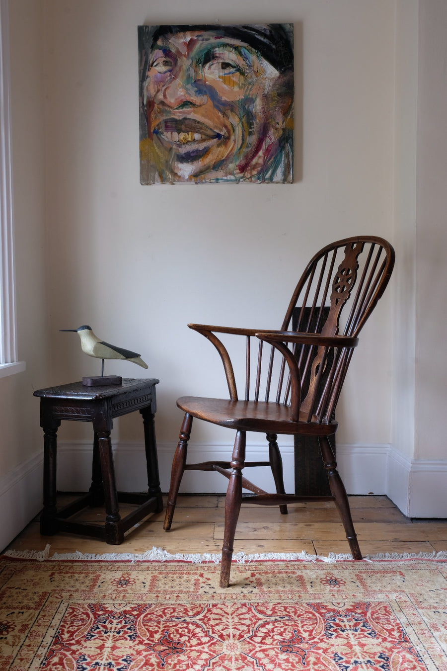 19th Century Windsor Wheelback Armchair in Ash & Elm