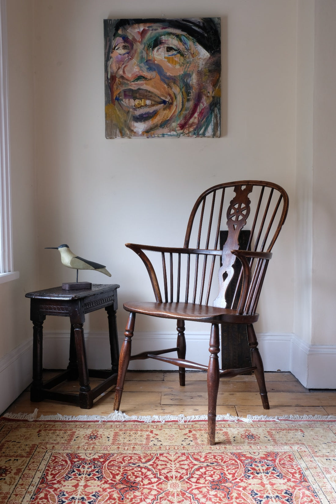 19th Century Windsor Wheelback Armchair in Ash & Elm