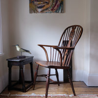 19th Century Windsor Wheelback Armchair in Ash & Elm