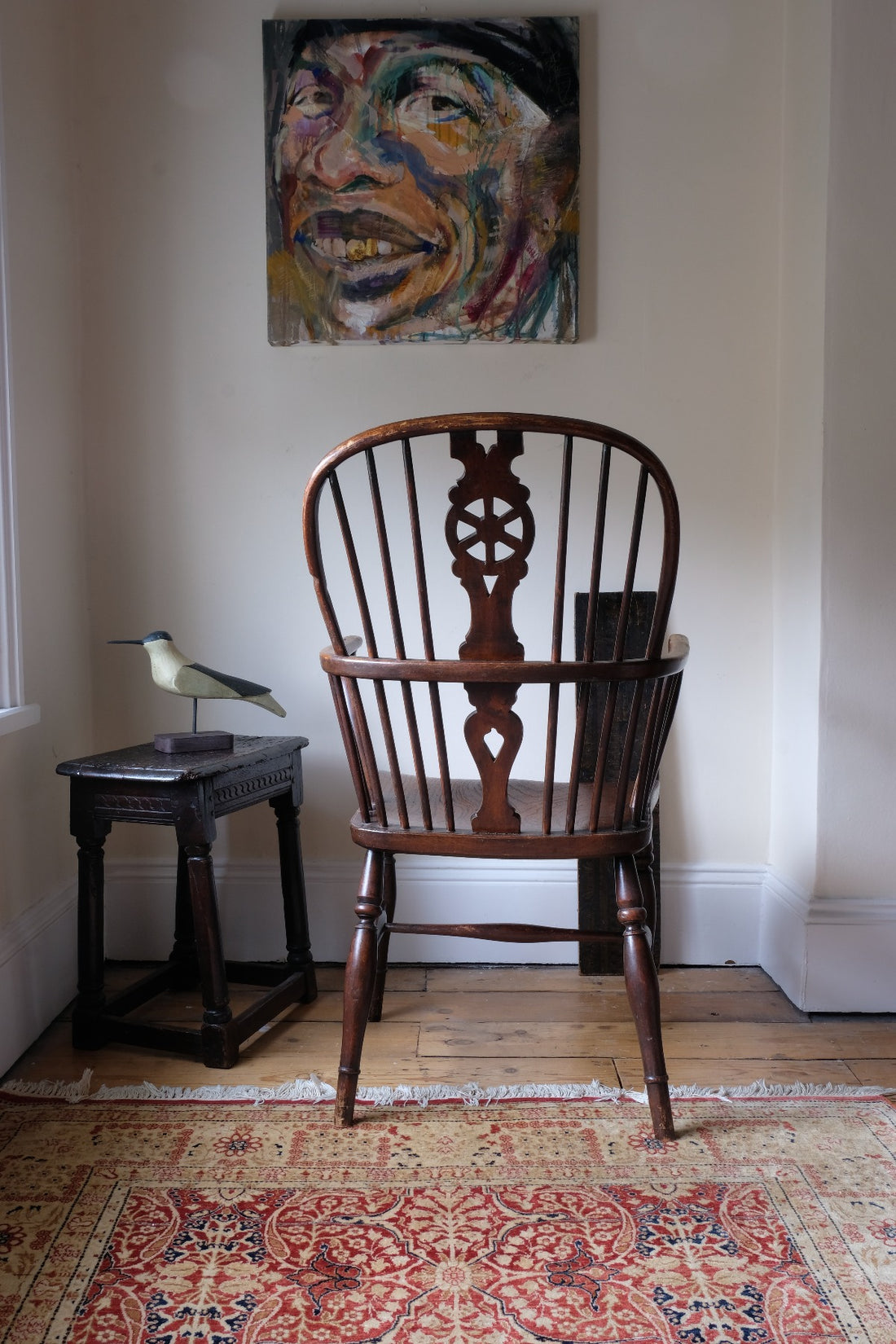 19th Century Windsor Wheelback Armchair in Ash & Elm