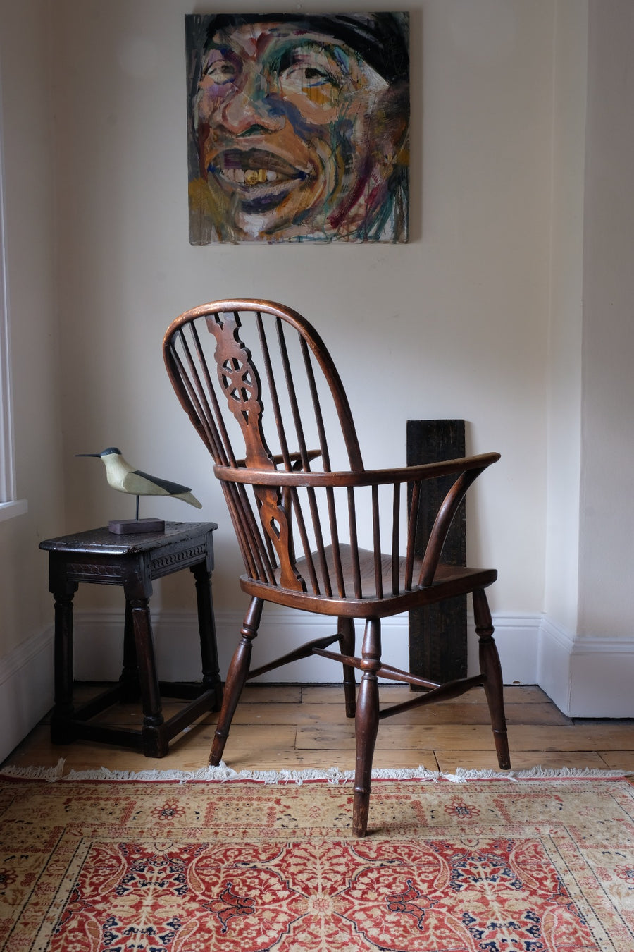 19th Century Windsor Wheelback Armchair in Ash & Elm