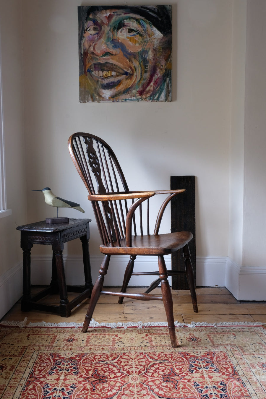 19th Century Windsor Wheelback Armchair in Ash & Elm
