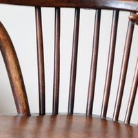spindles of a 19th Century Windsor Wheelback Armchair in Ash & Elm