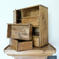 Scratch Built Pine Cupboard With Four Varied Drawers