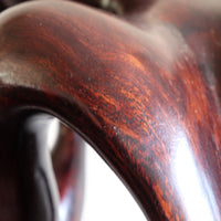 African Abstract Mahogany Sculpture Inspired by Rodin and Henry Moore