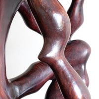 African Abstract Mahogany Sculpture Inspired by Rodin and Henry Moore