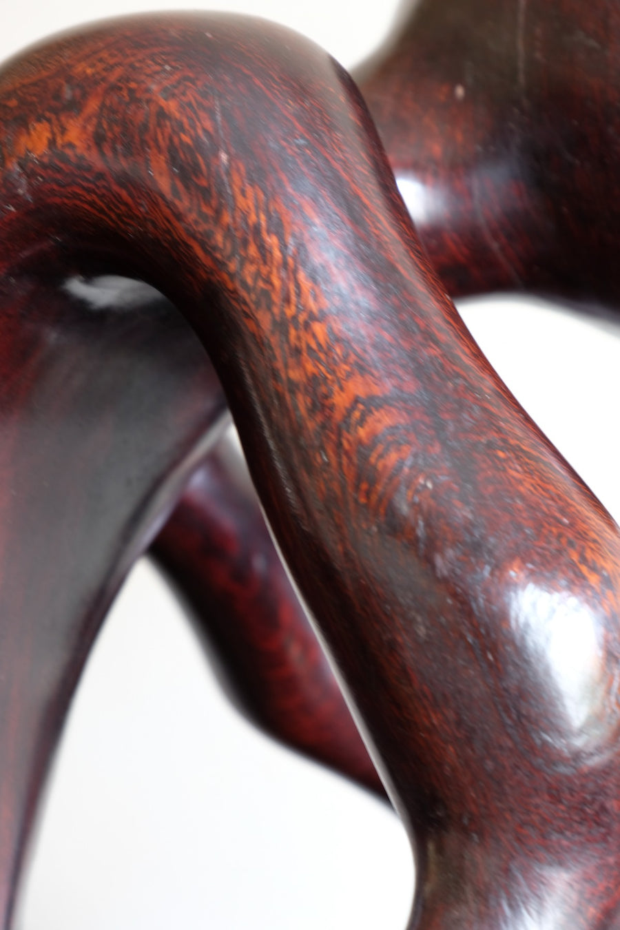 African Abstract Mahogany Sculpture Inspired by Rodin and Henry Moore