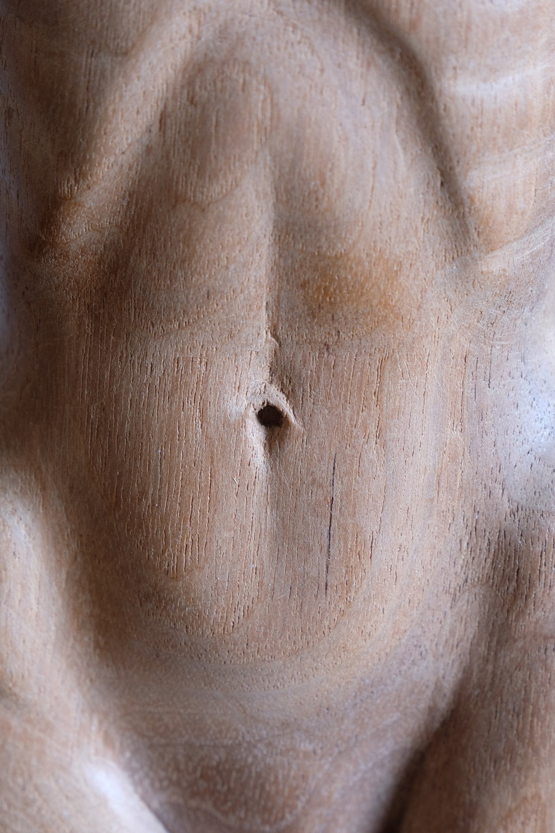 Hand Carved Wooden Female Torso Sculpture | Modernist Art