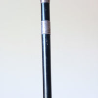 Ebonised & Hallmarked Silver Walking Stick With Engraving