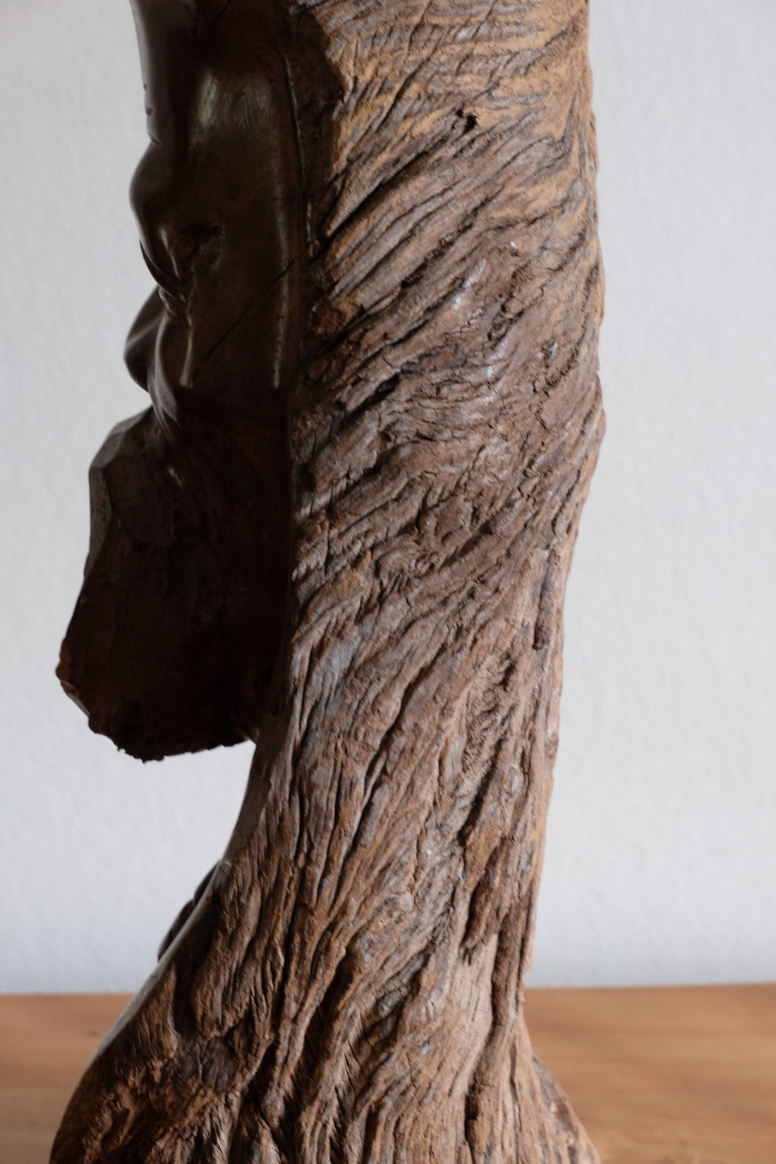 Makonde Root Wood Bust – Tribal Elder Portrait Sculpture