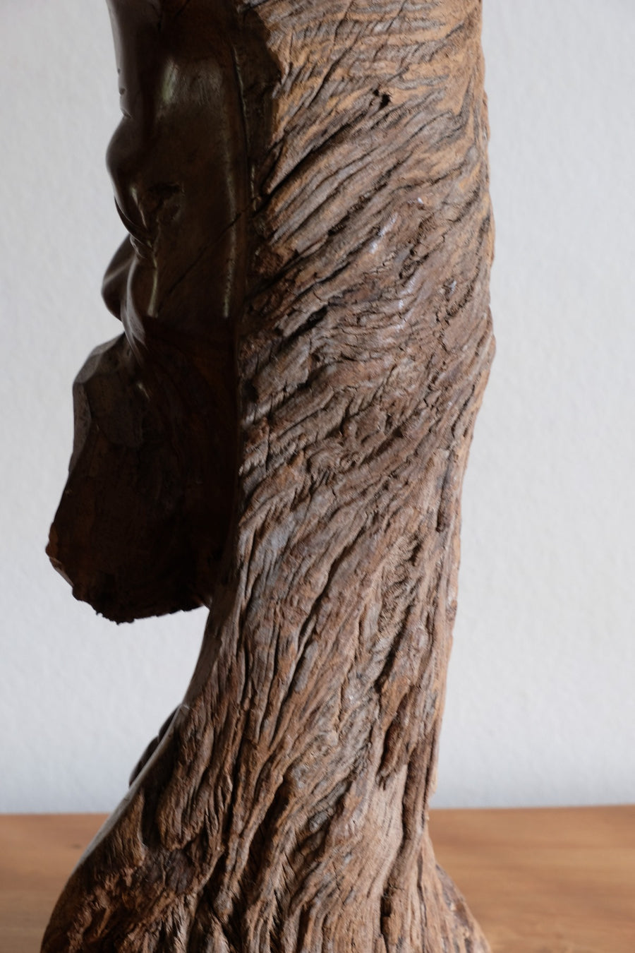Makonde Root Wood Bust – Tribal Elder Portrait Sculpture