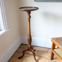 Mahogany Torchière Stand With Cabriole Legs