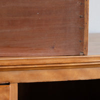 Victorian Scottish Satin Birch Chest Of Drawers With Plinth Drawer