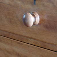 Victorian Scottish Satin Birch Chest Of Drawers With Plinth Drawer