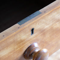 Victorian Scottish Satin Birch Chest Of Drawers With Plinth Drawer