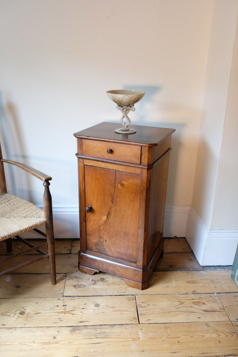 19th Century Walnut Bedside Cupboard