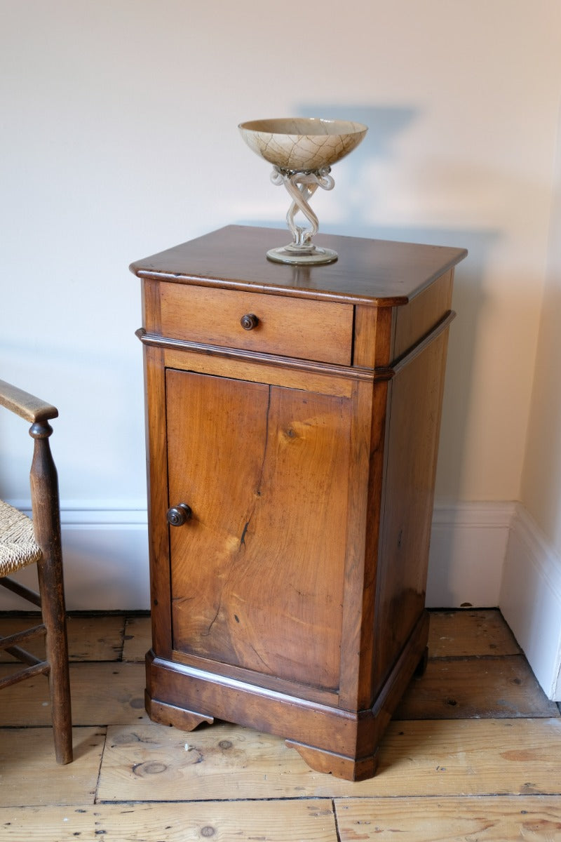 19th Century Walnut Bedside Cupboard