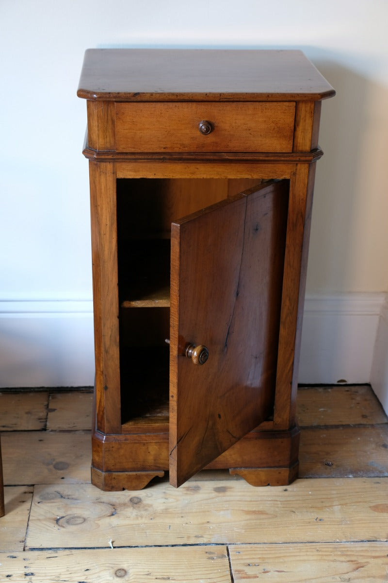 19th Century Walnut Bedside Cupboard