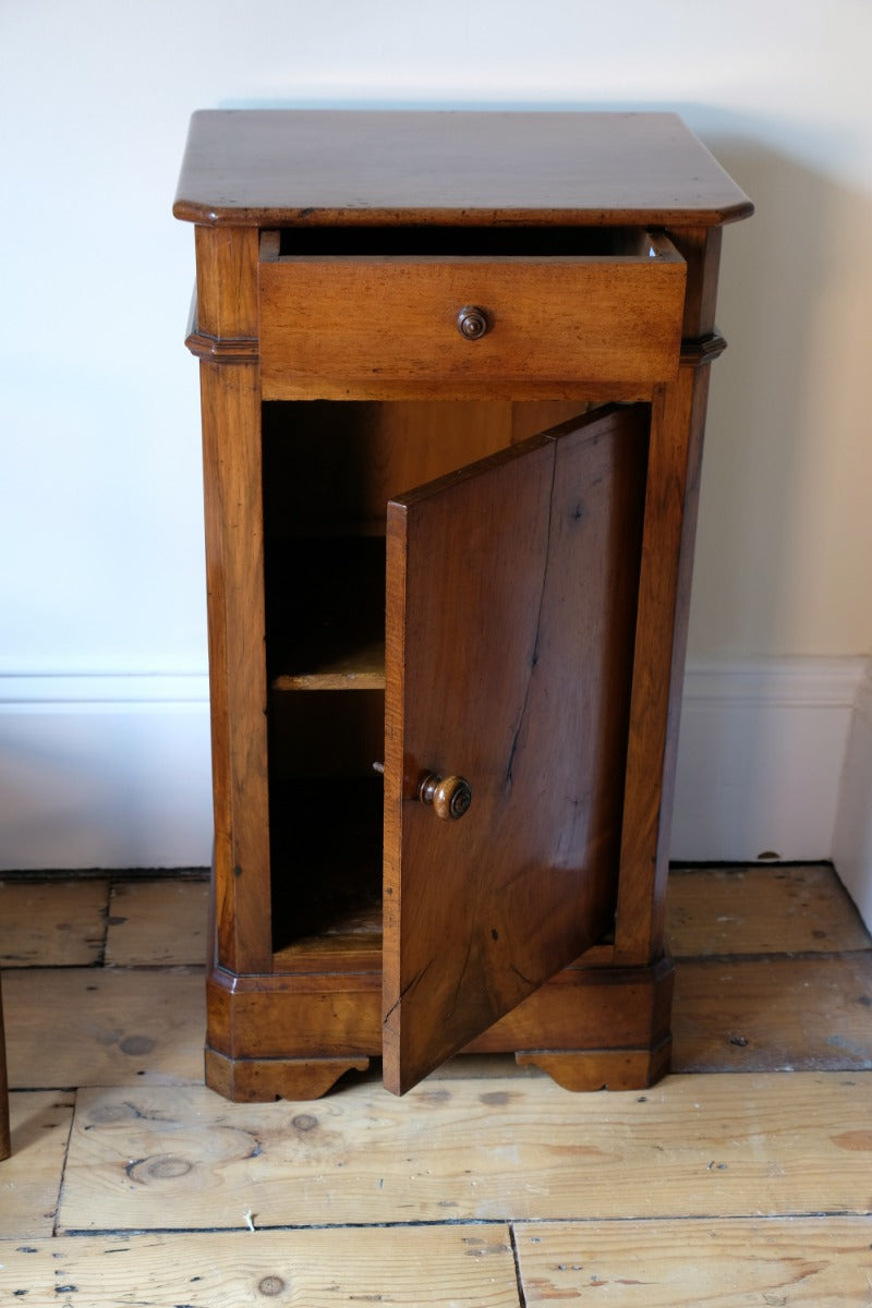 19th Century Walnut Bedside Cupboard