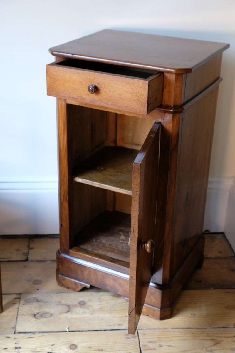 19th Century Walnut Bedside Cupboard