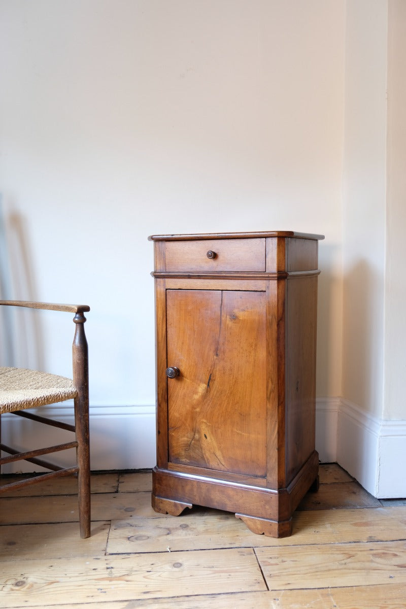 19th Century Walnut Bedside Cupboard