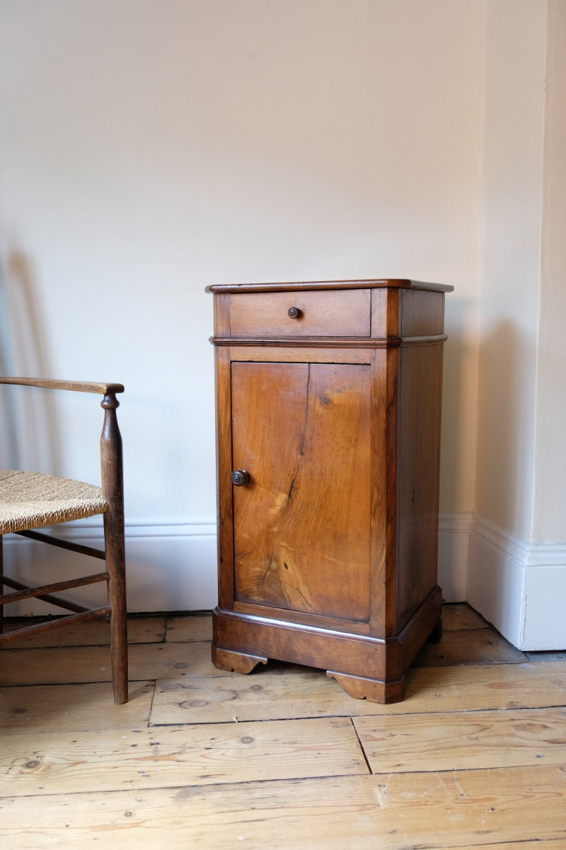 19th Century Walnut Bedside Cupboard