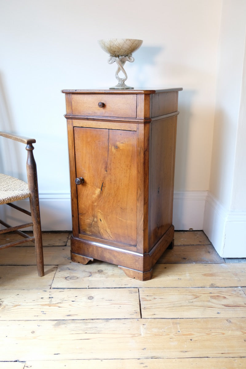 19th Century Walnut Bedside Cupboard