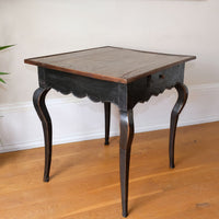 18th Century Ebonised Side Table With A Single Drawer