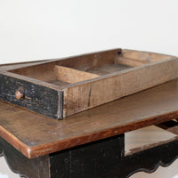 18th Century Ebonised Side Table With A Single Drawer