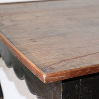 18th Century Ebonised Side Table With A Single Drawer