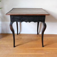 18th Century Ebonised Side Table With A Single Drawer