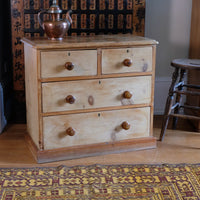 Victorian Pine Chest of Drawers – Two Small Over Two Deep