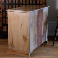 side view and planked back on a Victorian Pine Chest of Drawers – Two Small Over Two Deep