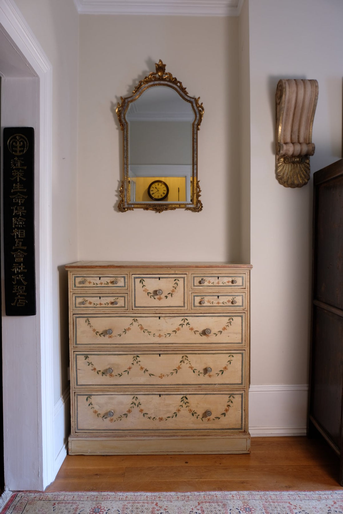 Antique French Painted Commode with Central Deep Drawer, Circa 1800