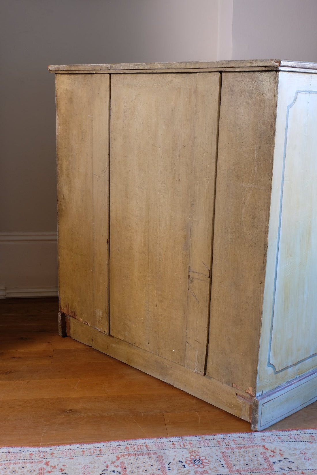 Painted back - Antique French Painted Commode with Central Deep Drawer, Circa 1800