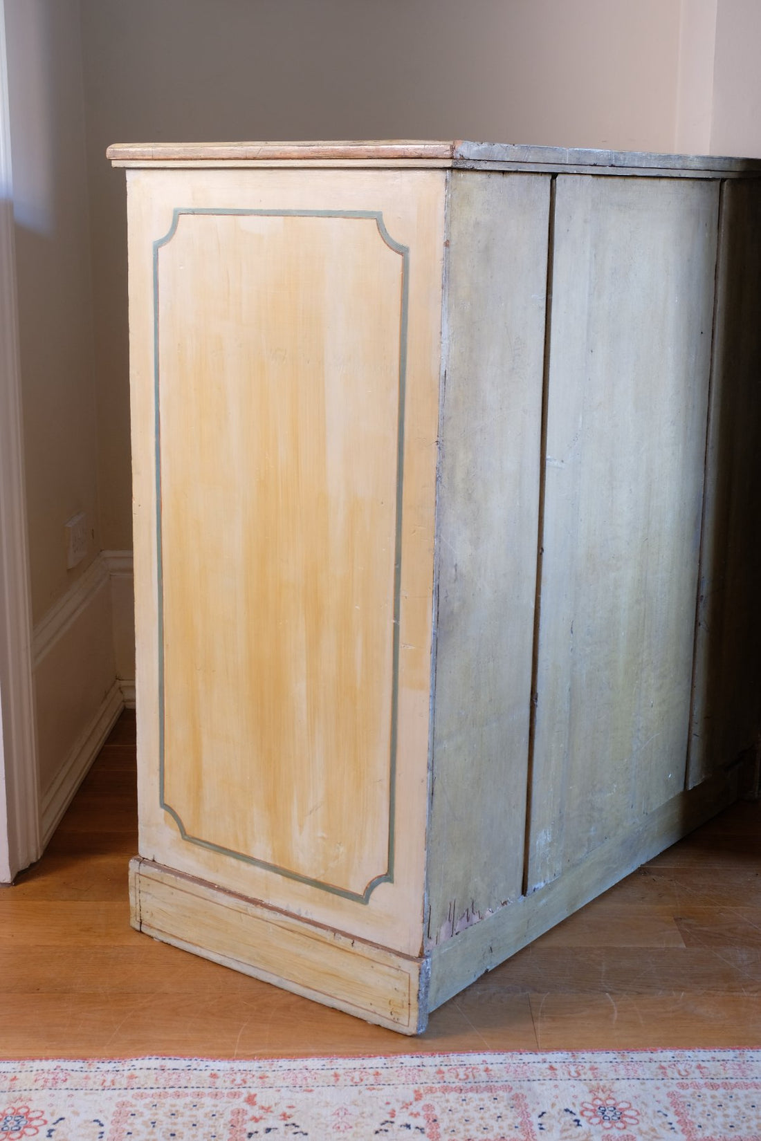 Antique French Painted Commode with Central Deep Drawer, Circa 1800