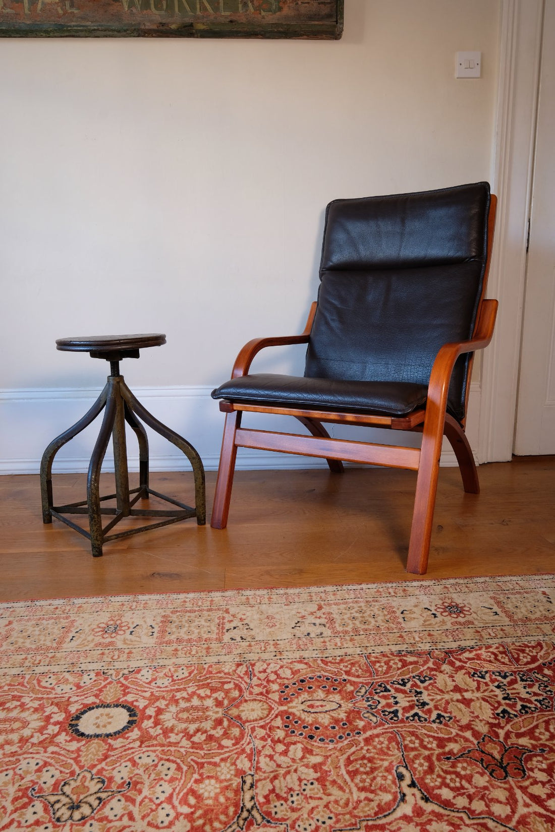 An Industrial Swivel Stool, Circa 1950
