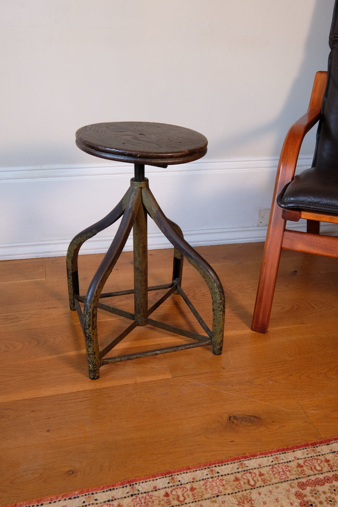 An Industrial Swivel Stool, Circa 1950