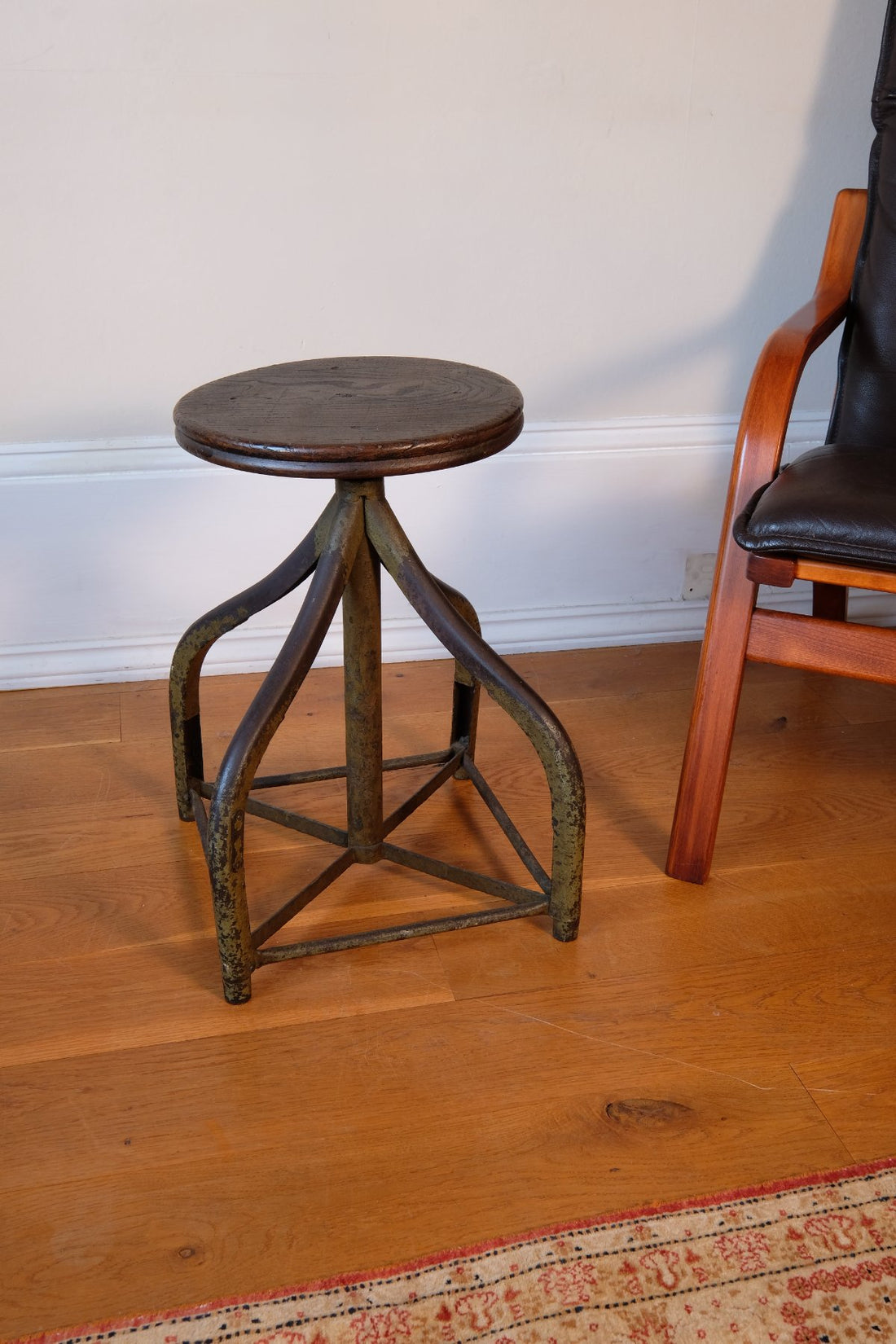 An Industrial Swivel Stool, Circa 1950