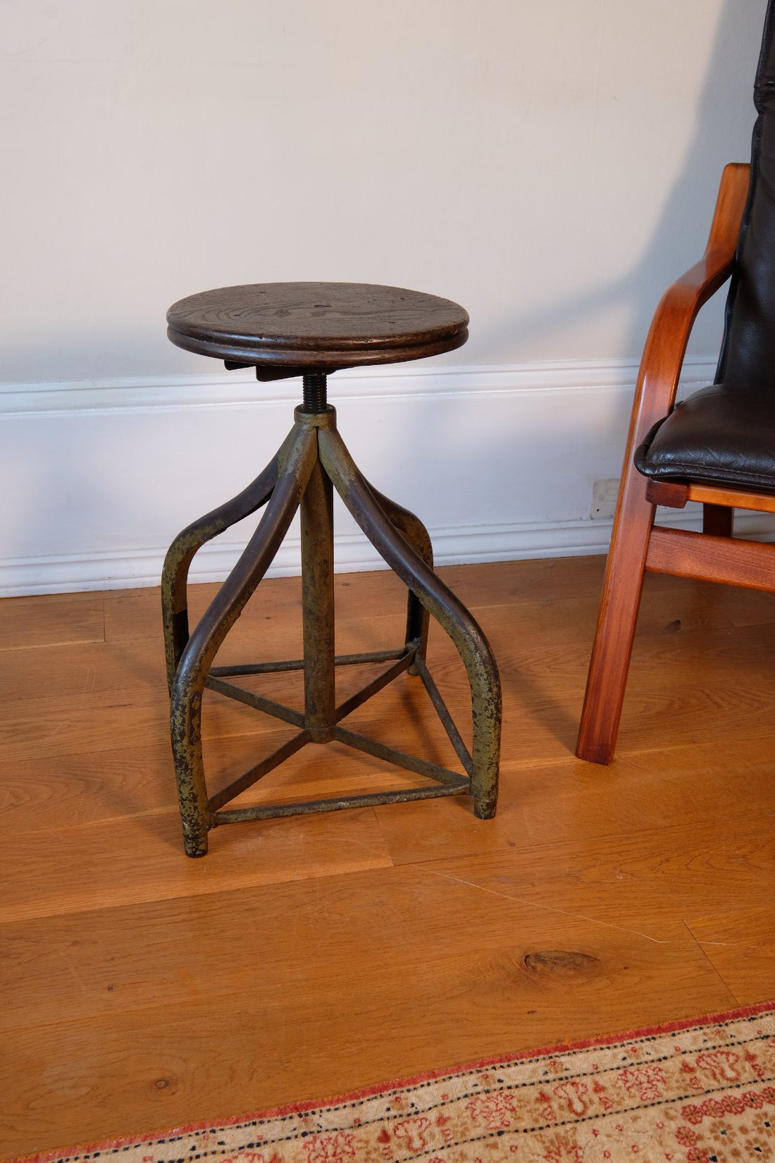 An Industrial Swivel Stool, Circa 1950