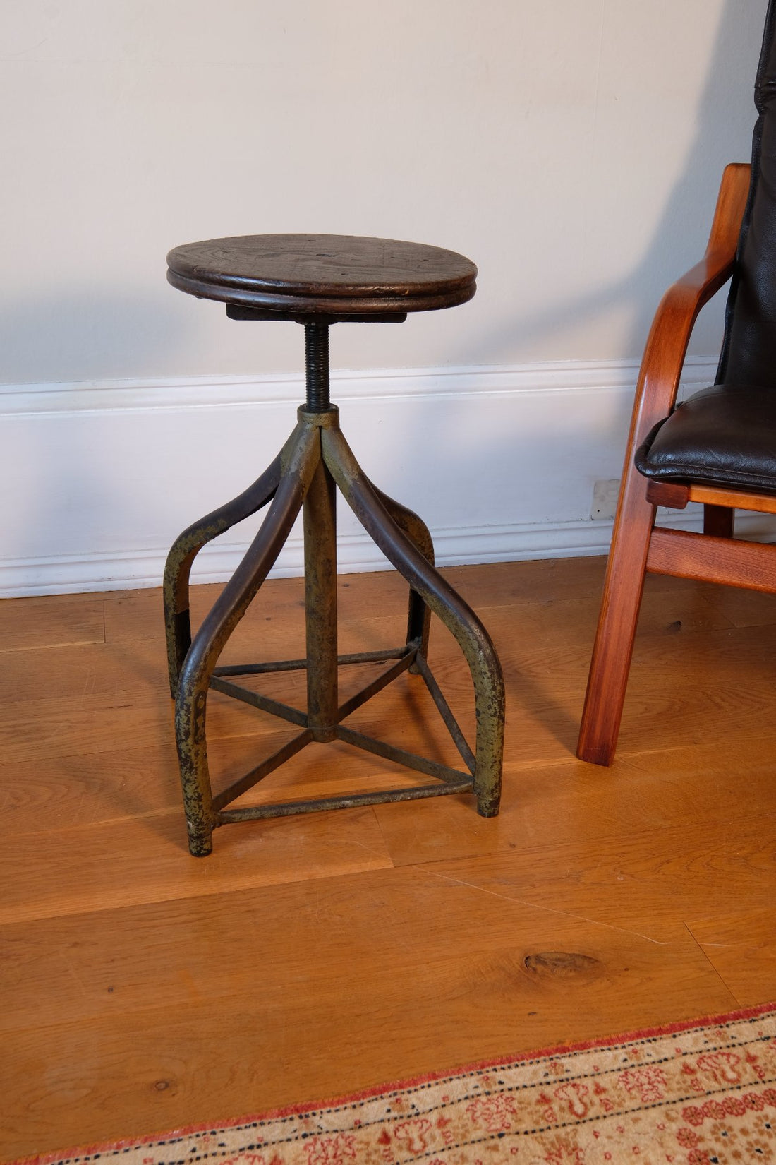 An Industrial Swivel Stool, Circa 1950