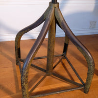 Close up of paint - An Industrial Swivel Stool, Circa 1950